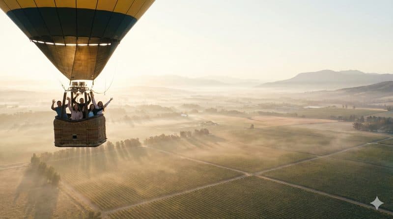 Globo sobre Teotihuacán